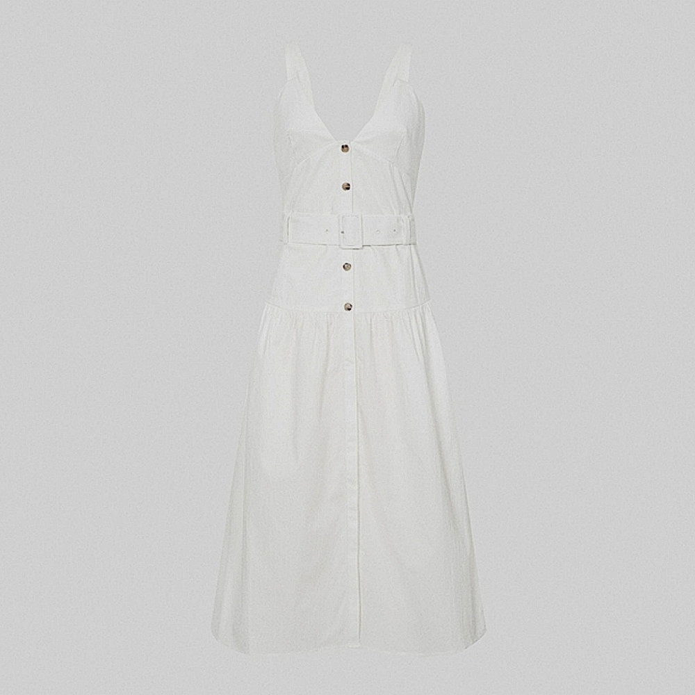Nwt Reiss | Vita Button Through Midi Sundress - image 6